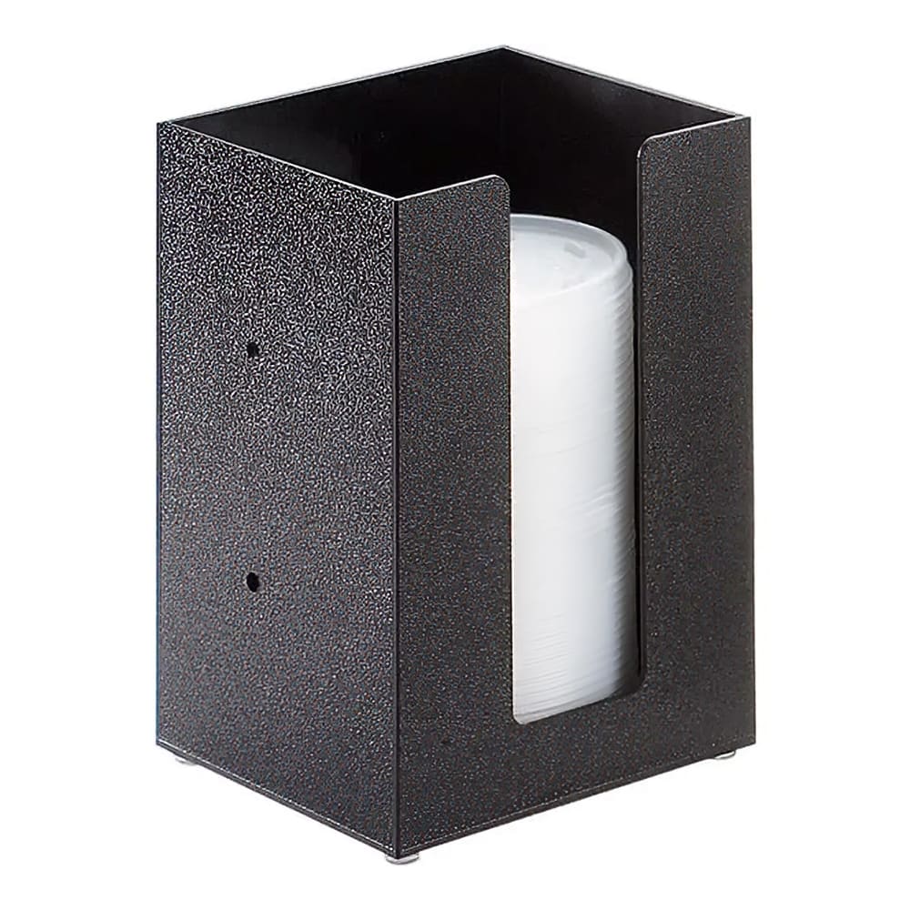 151-29913 Wall/Counter-Mount Lid Organizer w/ (1) 5" Section - Plastic, Black