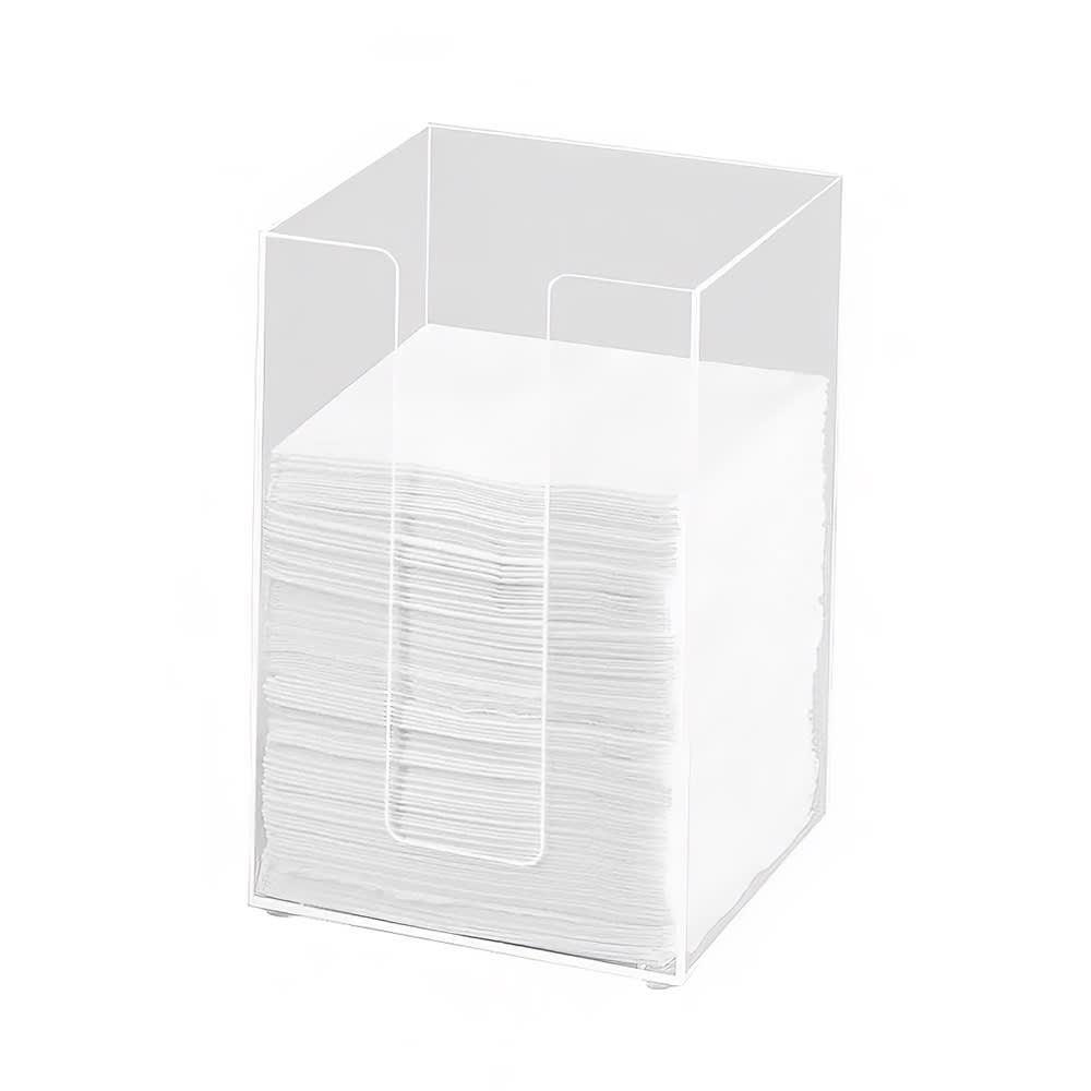 Cal-Mil 635-12 5 1/2" Square Napkin Holder for 5" Napkins, Clear Acrylic