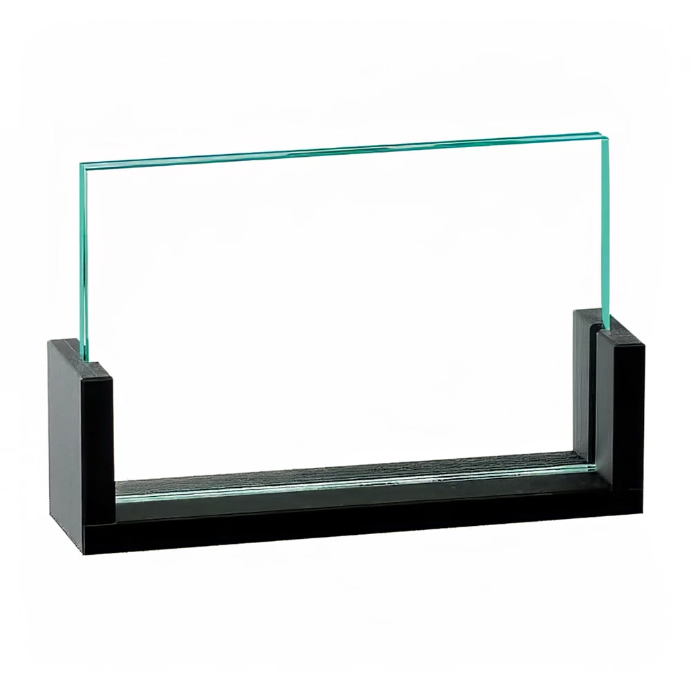151-151032 Tabletop Menu Card Holder - 3 1/2" x 2", Plastic, Black