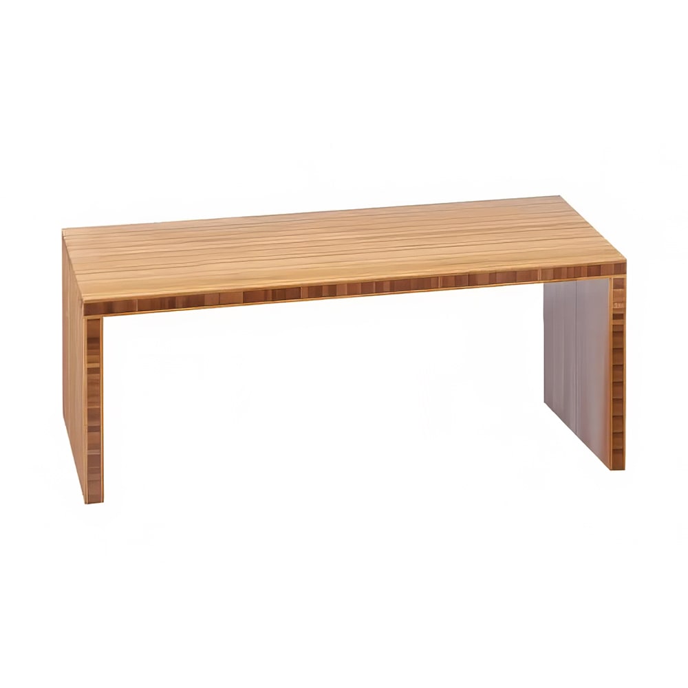 151-1934860 Rectangular Buffet Riser - 22"W x 10"D x 8"H, Bamboo