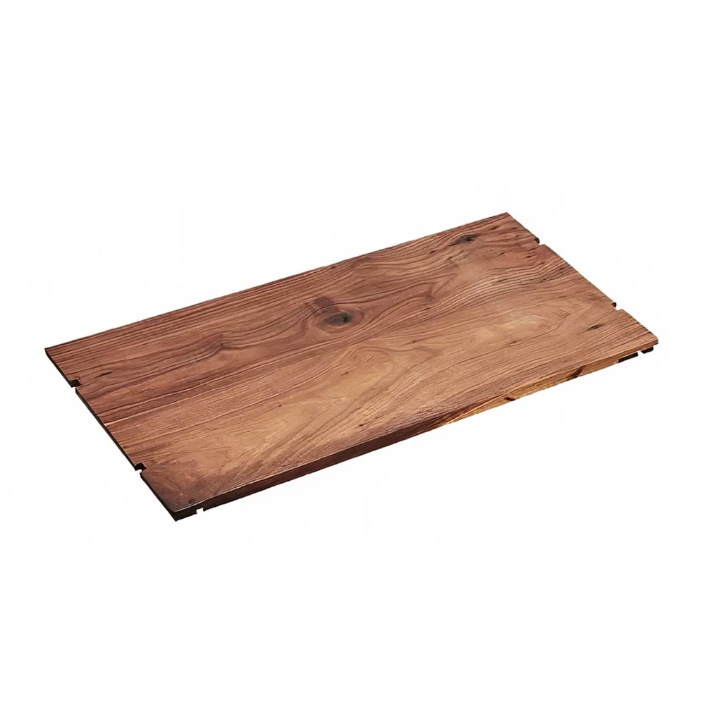 151-1435122478 Rectangular Shelf for Mid-Century Display Risers - 24"W x 12"D, Walnut