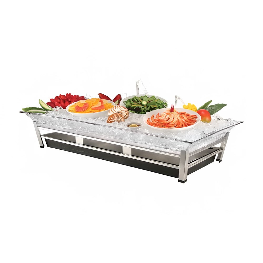 CalMil IP202039 48" Cold Food Bar Table Top, Silver