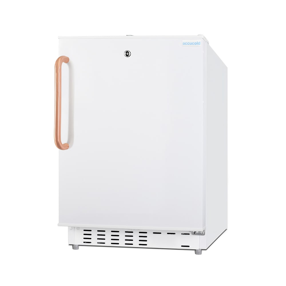 162-ADA302RFZTBC 2.68 cu ft Undercounter Medical Refrigerator/Freezer - White w/ Copper Handle, 1...