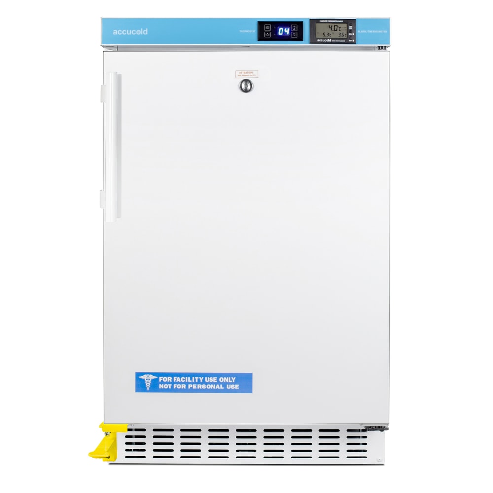 162-ACR45LCALSTO 19 1/2" One Section Undercounter Pharmaceutical Refrigerator - Door Pedal,...