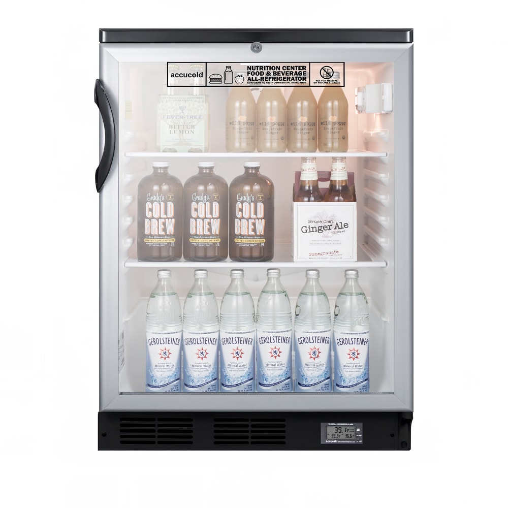 162-SCR600BGLBINZ 23 5/8" W Undercounter Refrigerator w/ (1) Section & (1) Door, 115v