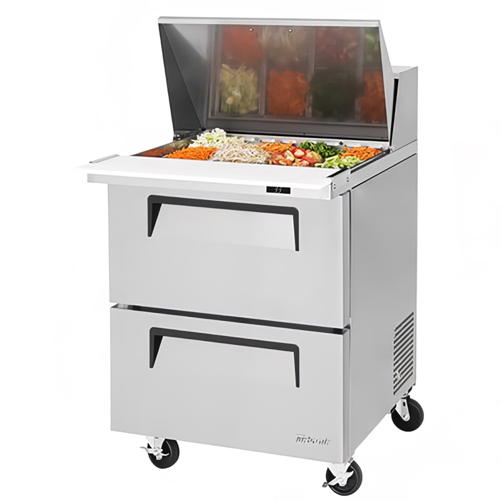 083-TST28SD12D2N 27" Super Deluxe Mega Top Sandwich/Salad Prep Table w/ Refrigerated Base, 1...
