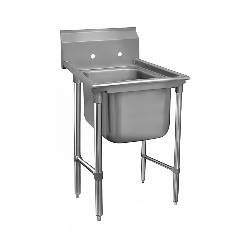 009-934124 35" 1 Compartment Sink w/ 24"L x 24"W Bowl, 12" Deep