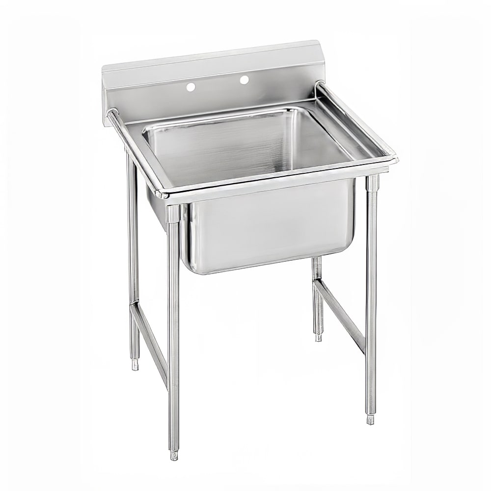 009-94124 27" 1 Compartment Sink w/ 16"L x 20"W Bowl, 14" Deep