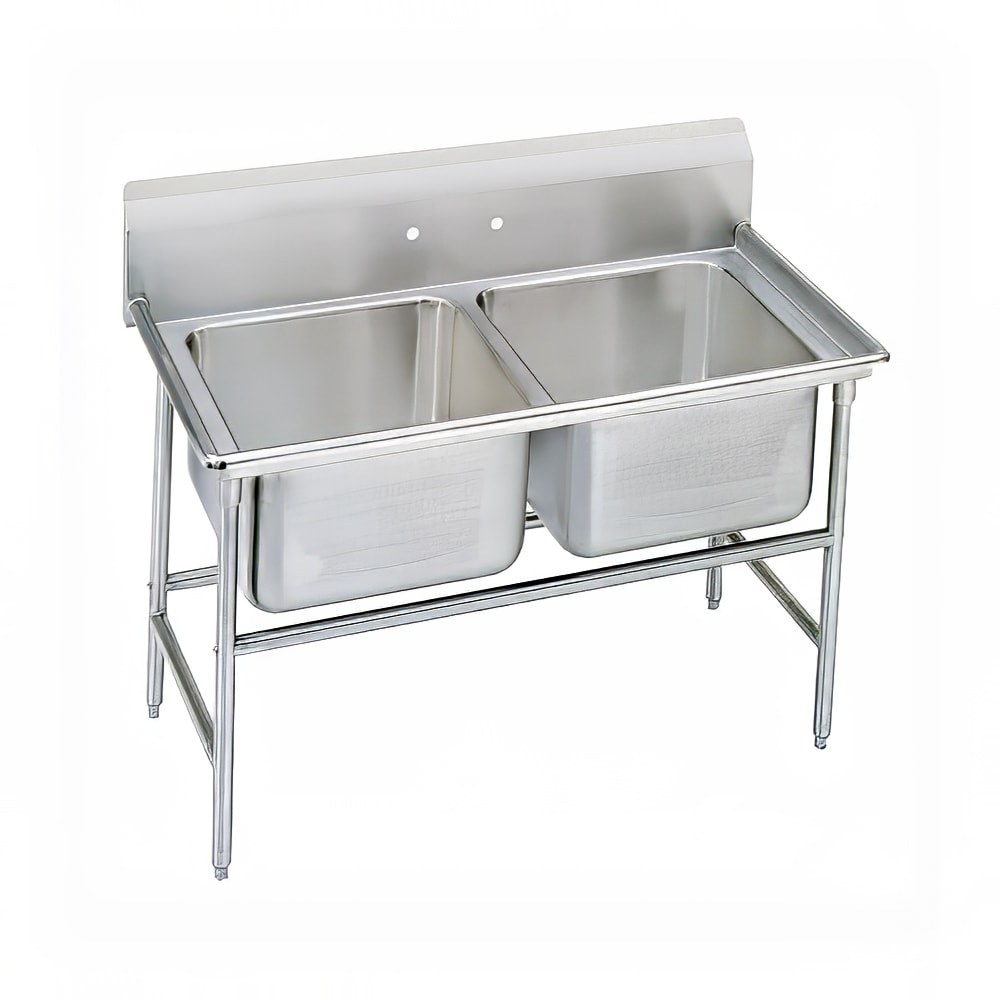 009-94236 46" 2 Compartment Sink w/ 16"L x 20"W Bowl, 14" Deep