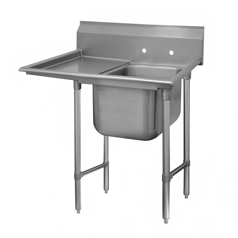 009-9312436L 58" 1 Compartment Sink w/ 16"L x 20"W Bowl, 12" Deep