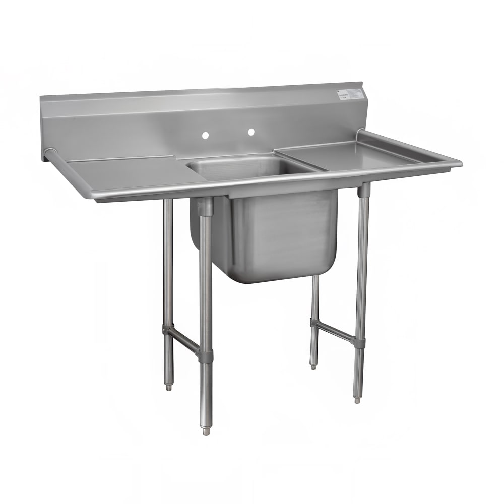009-9312424RL 66" 1 Compartment Sink w/ 16"L x 20"W Bowl, 12" Deep