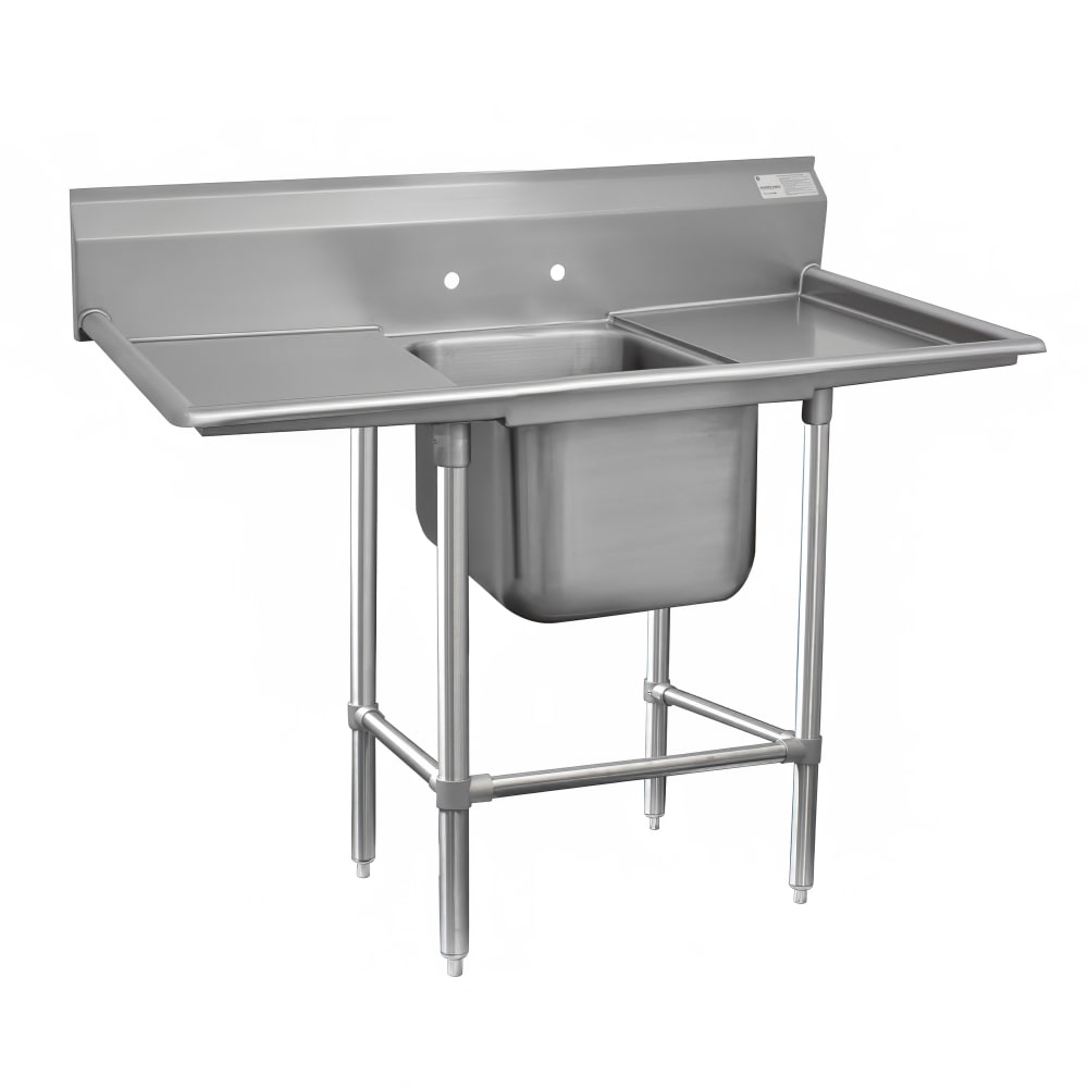 009-94212018RL 58" 1 Compartment Sink w/ 20"L x 20"W Bowl, 14" Deep