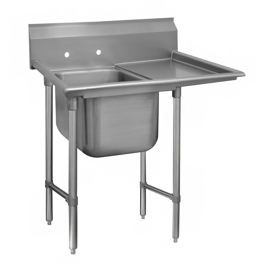 009-93212024R 50" 1 Compartment Sink w/ 20"L x 20"W Bowl, 12" Deep