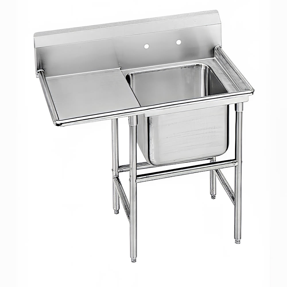 009-93212024L 50" 1 Compartment Sink w/ 20"L x 20"W Bowl, 12" Deep