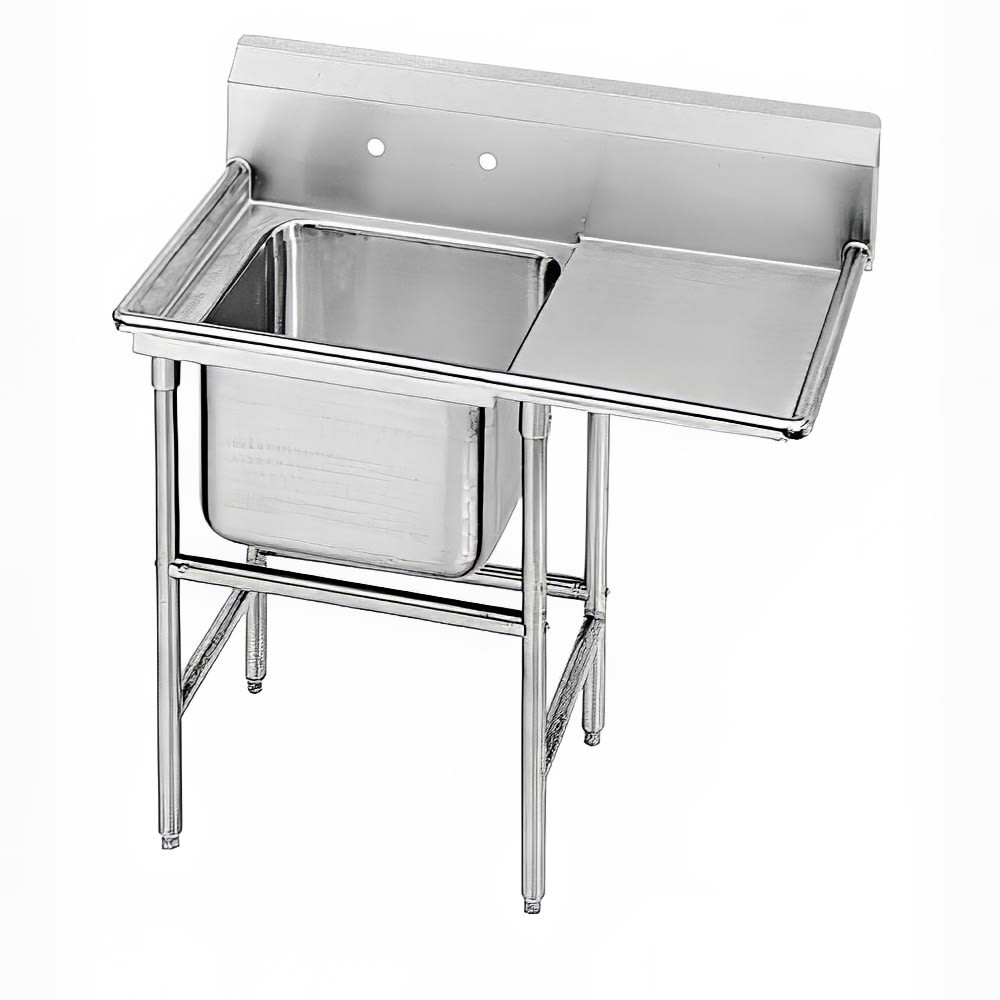 009-94812024R 50" 1 Compartment Sink w/ 20"L x 28"W Bowl, 14" Deep