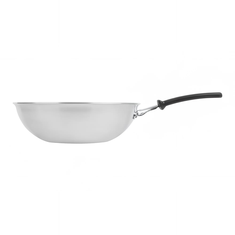 175-77750 Jacob's Pride® 11" Stainless/Aluminum Stir Fry Pan - Induction Ready