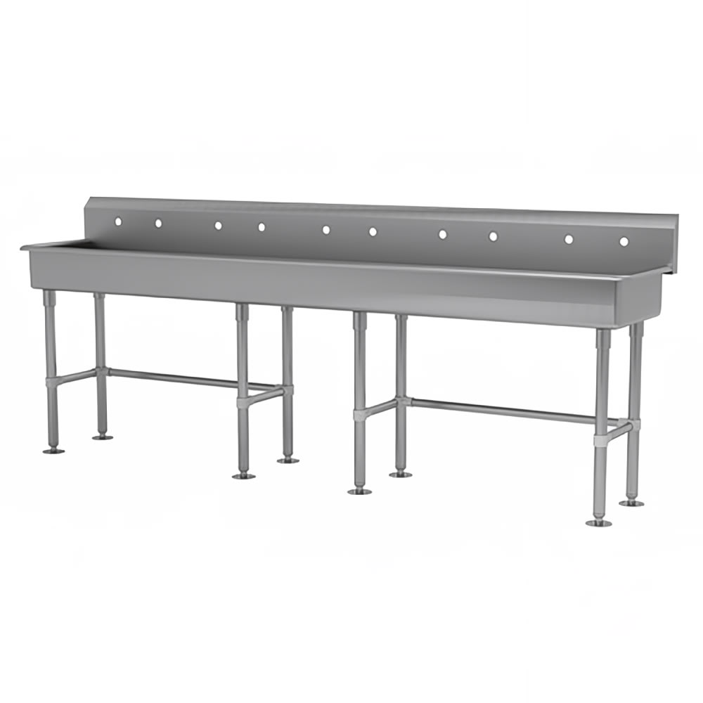 009-FSFMD100ADA 100" Freestanding Multiwash Hand Sink