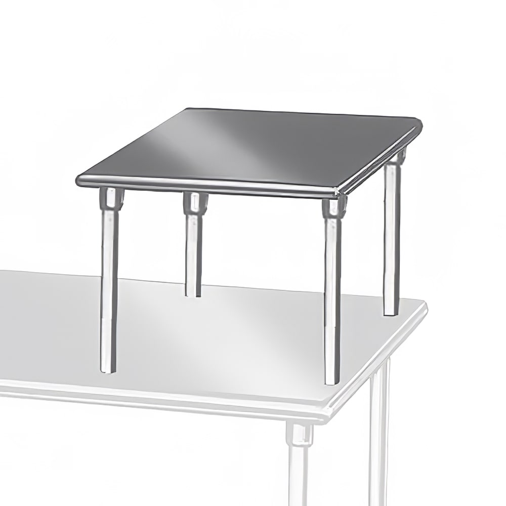 009-MST2424 Table Mount Equipment Shelf, 24" x 24", 18/430 Stainless