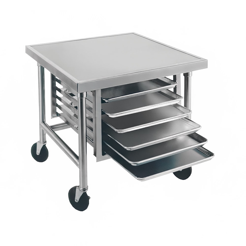Advance Tabco MT-MS-300 30" Mixer Table w/ All Stainless Pan Slide Base, Mobile, 30"D