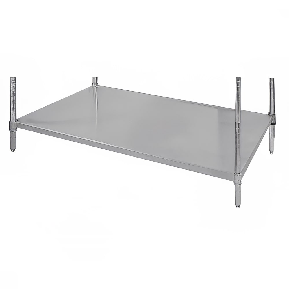 009-SH1842 Stainless Steel Solid Shelf - 42"W x 18"D