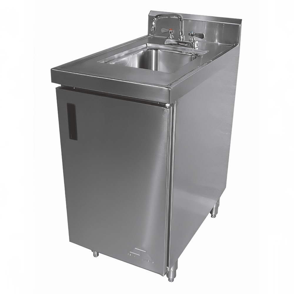 009-SHK180 Cabinet Base Commercial Hand Sink w/ 14"L x 10"W x 10"D Bowl