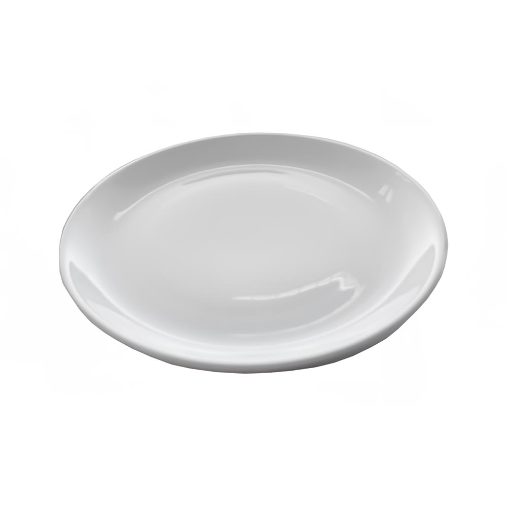 Alluserv AIP9 9" Induction Ready Plate - Porcelain w/ Induction Coating, White