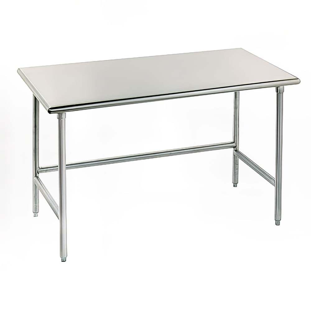 009-TAG365 60" 16 ga Work Table w/ 430 Series Stainless Flat Top