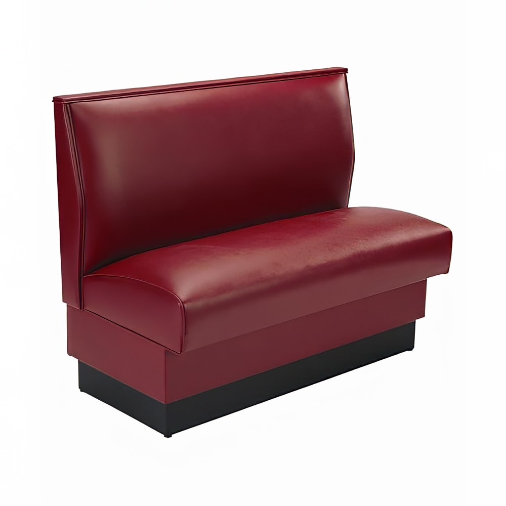 336-QAS36GR4TS Single Restaurant Booth - Smooth Back, Fully Upholstered, 36" x 46", Tsu...
