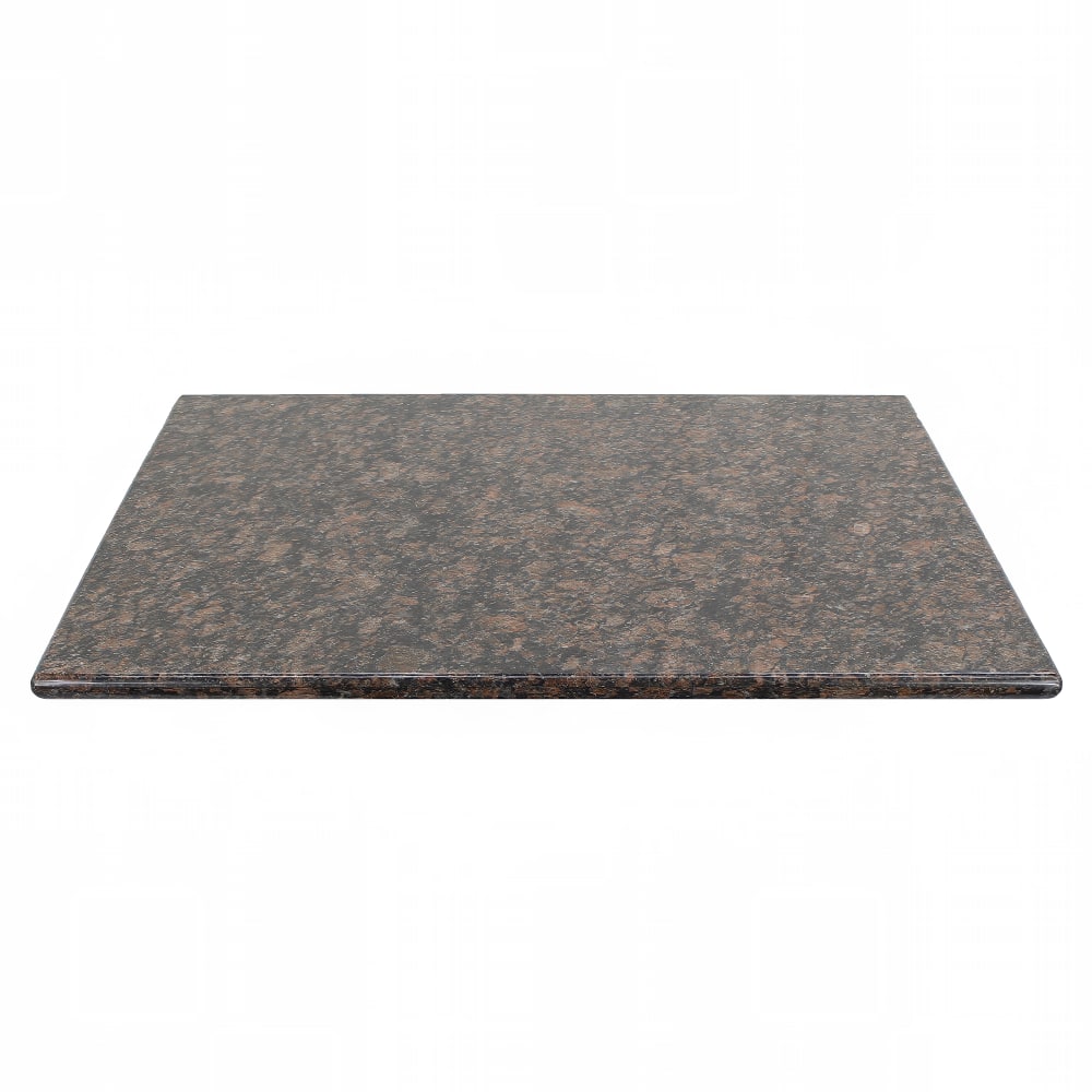 628-G21524X30 24" x 30" Rectangular Granite Table Top, Tan Brown
