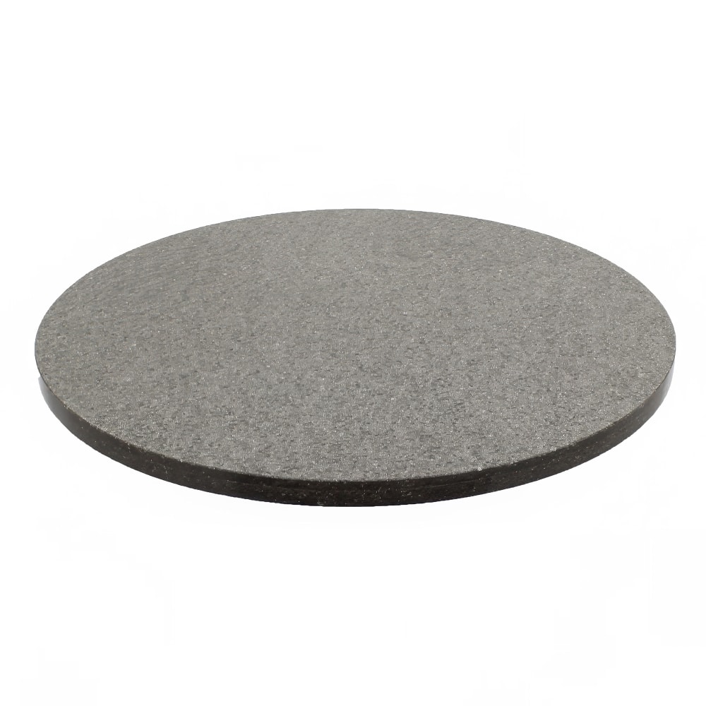 628-Q40524R 24" Round Quartz Table Top - Indoor/Outdoor, Storm Gray