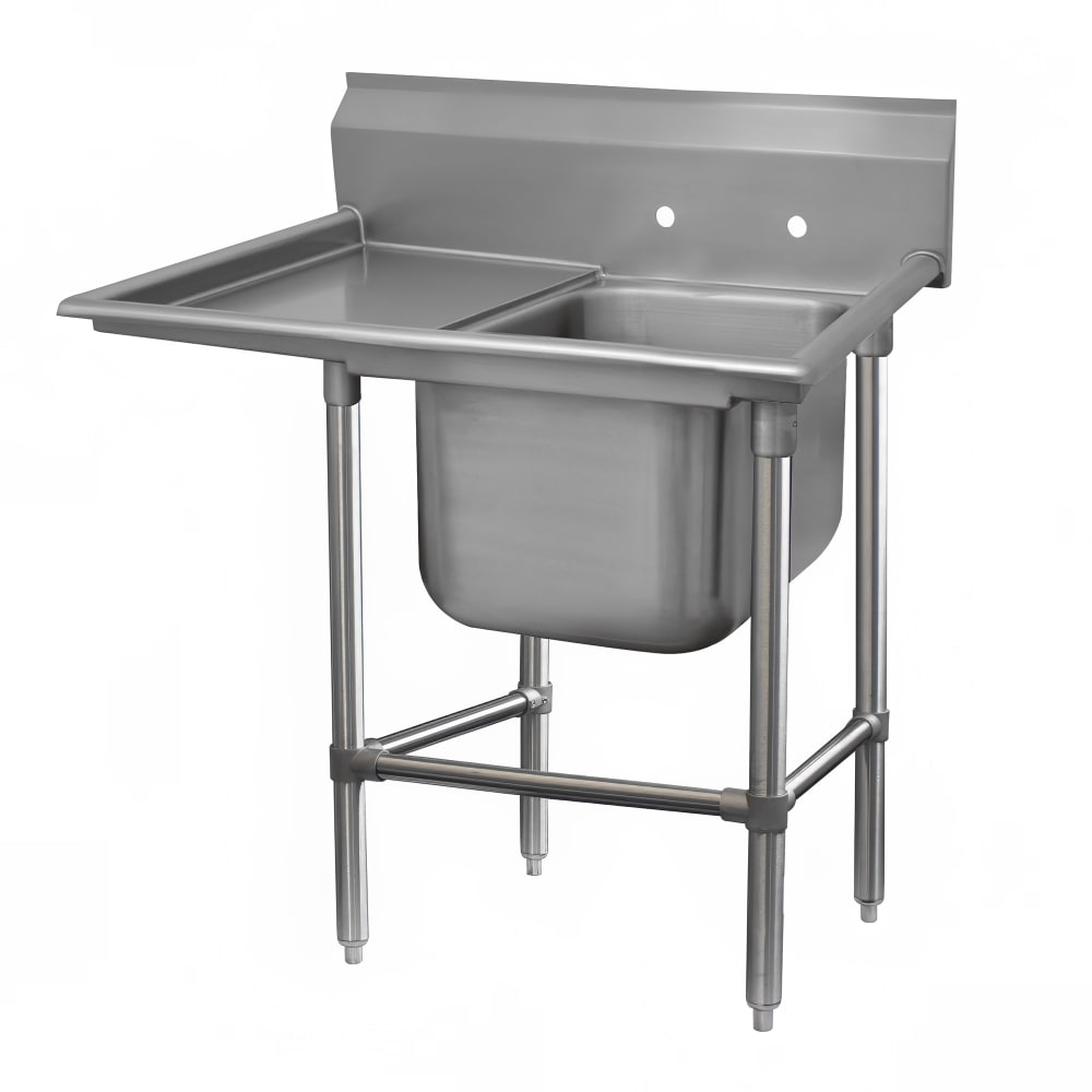009-9412436L 58" 1 Compartment Sink w/ 16"L x 20"W Bowl, 14" Deep