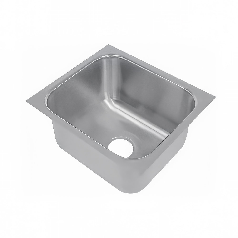 009-CO1014A10RE Weld" Sink Bowl for Under Mount, 10x14x10", 18-ga 304-Stainless