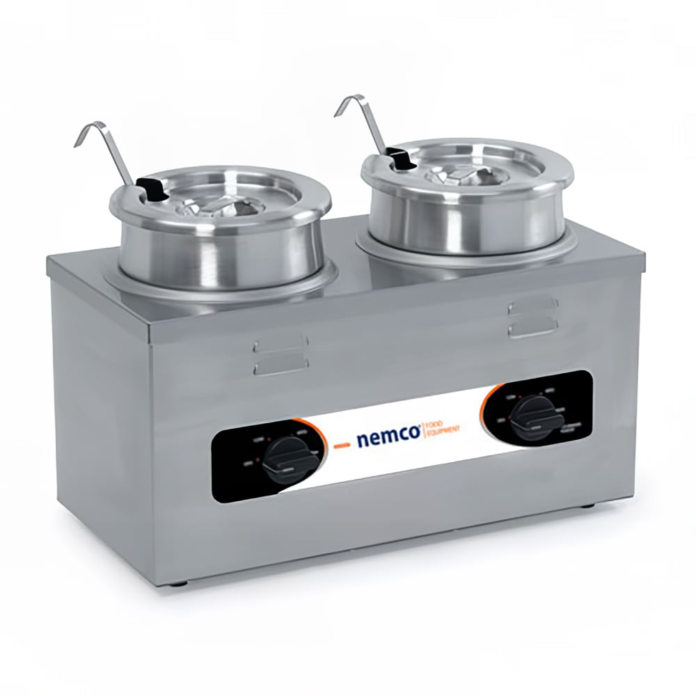 128-6120AICL220 (2) 4 qt Countertop Soup Warmer w/ Thermostatic Controls, 220v/1ph