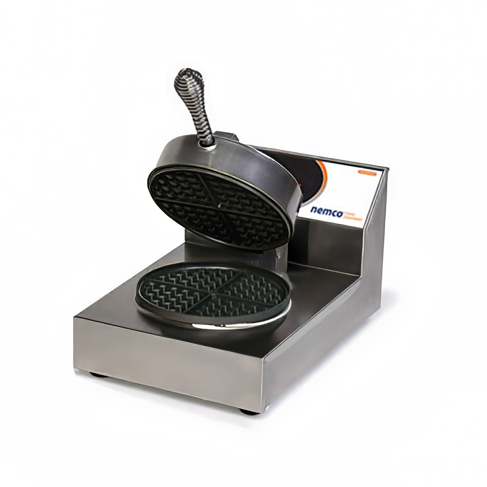 128-7020 Single Classic Belgian Waffle Maker w/ Removable Cast Aluminum Grids, 980W