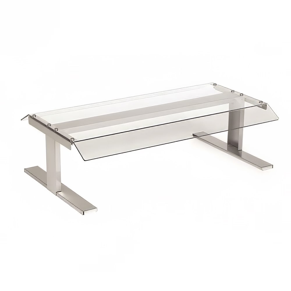 128-8027CGD Pass Thru Canopy Sneeze Guard w/ Flat Top & 22 3/4 x 17 1/2" x 8 3/4",...