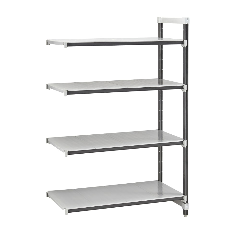 144-EXA183084S4480 30" NSF 4-Tier Heavy-Duty Plastic Shelving Unit - Camshelving® Elements X...