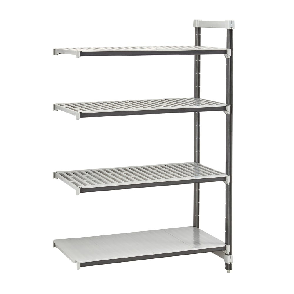 144-EXA183664VS4480 36" NSF 4-Tier Heavy-Duty Plastic Shelving Unit - Camshelving® Elements...