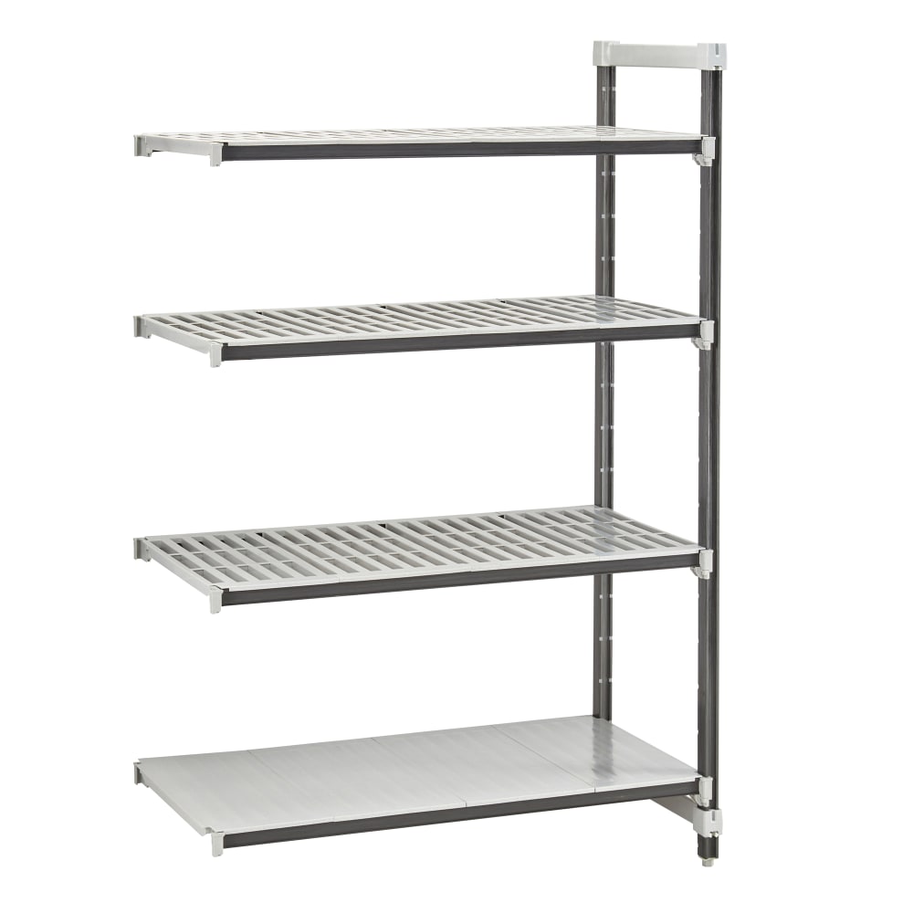 144-EXA186064VS4480 60" NSF 4-Tier Heavy-Duty Plastic Shelving Unit - Camshelving® Elements...