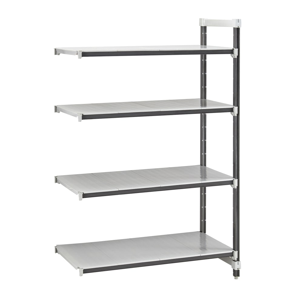 144-EXA212484S4480 24" NSF 4-Tier Heavy-Duty Plastic Shelving Unit - Camshelving® Elements X...