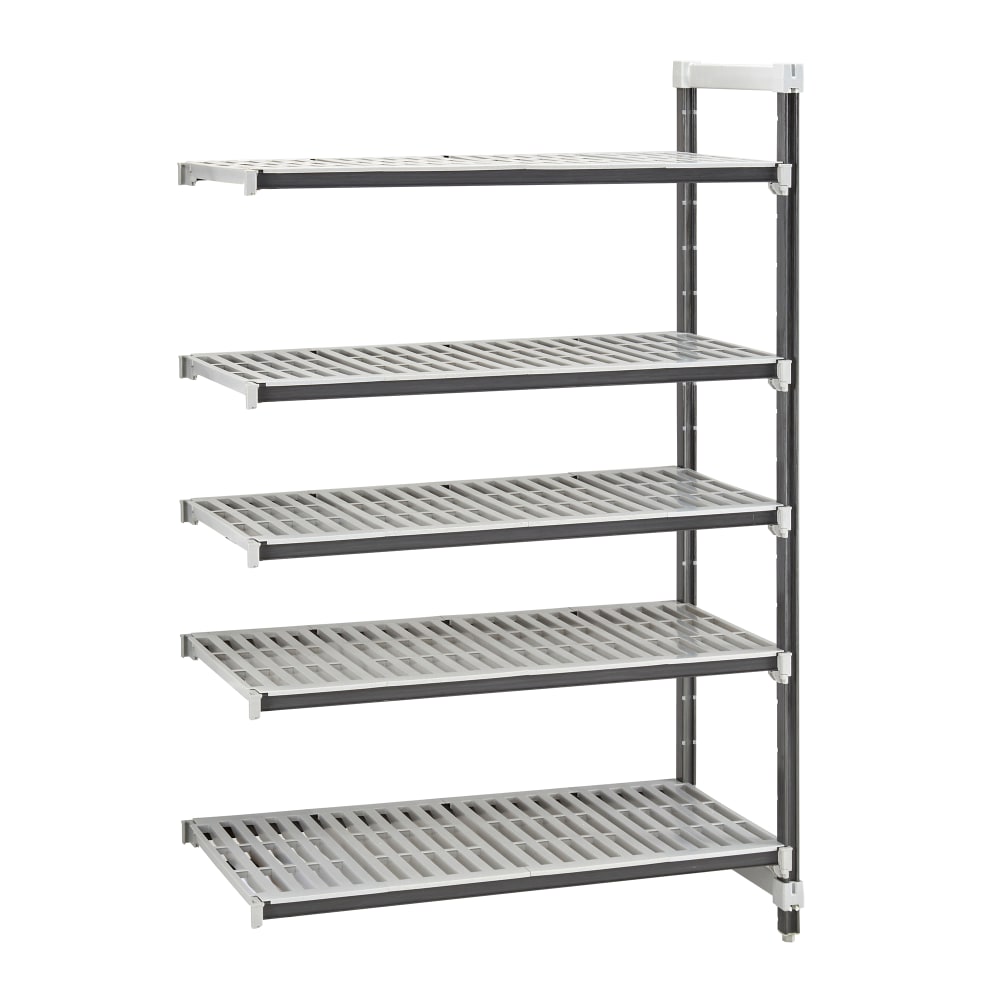 144-EXA182464V5480 24" NSF 5-Tier Heavy-Duty Plastic Shelving Unit - Camshelving® Elements X...