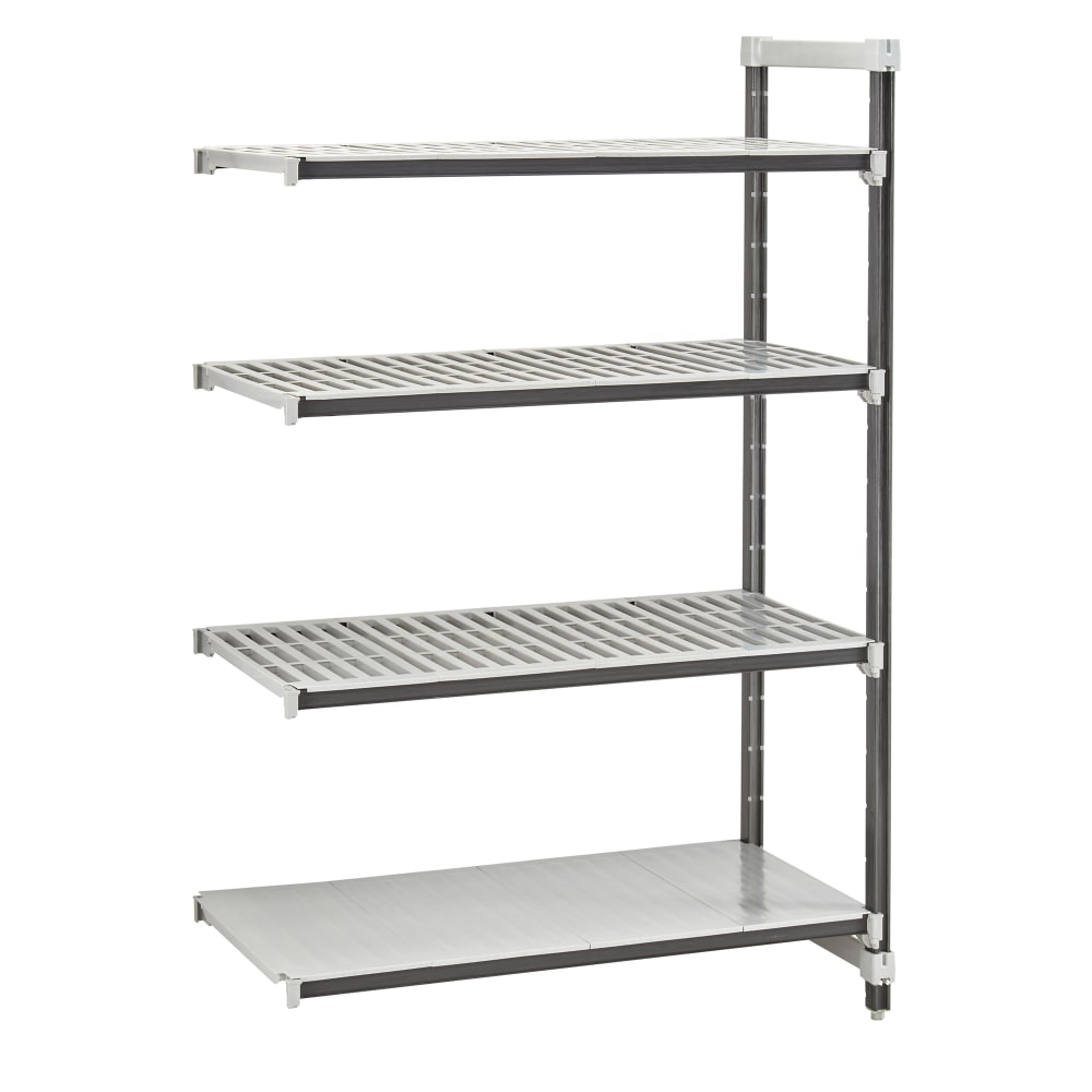 144-EXA182464VS4480 24" NSF 4-Tier Heavy-Duty Plastic Shelving Unit - Camshelving® Elements...