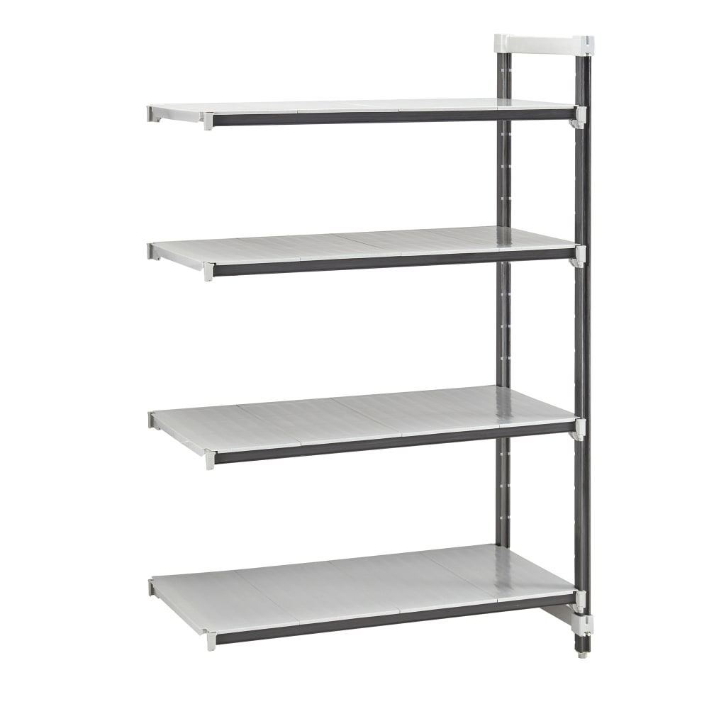 144-EXA182472S4480 24" NSF 4-Tier Heavy-Duty Plastic Shelving Unit - Camshelving® Elements X...
