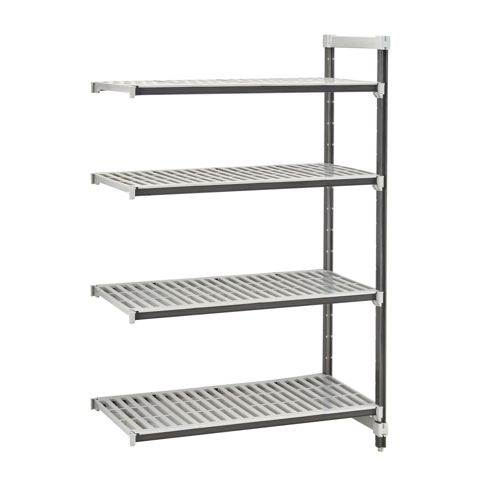 144-EXA183084V4480 30" NSF 4-Tier Heavy-Duty Plastic Shelving Unit - Camshelving® Elements X...