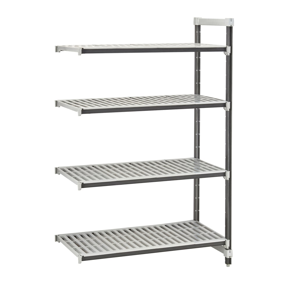 144-EXA186084V4480 60" NSF 4-Tier Heavy-Duty Plastic Shelving Unit - Camshelving® Elements X...