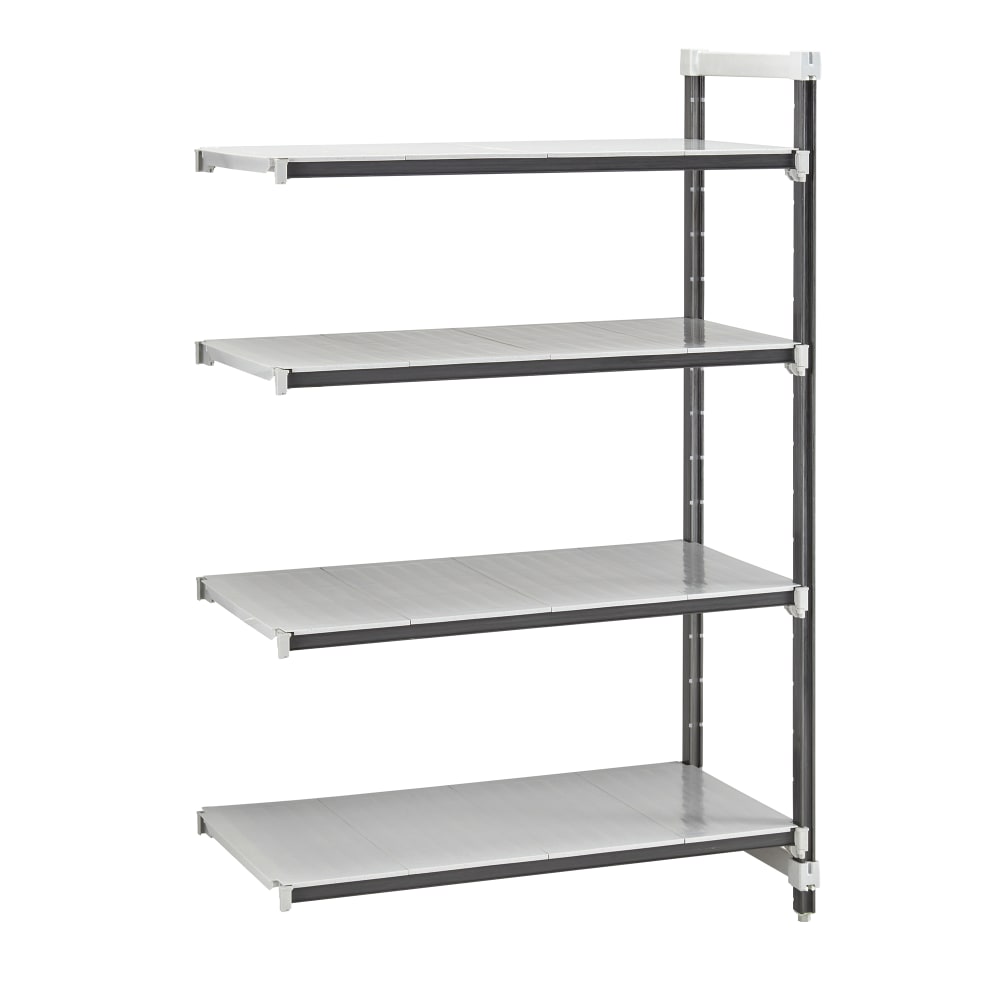 144-EXA187272S4480 72" NSF 4-Tier Heavy-Duty Plastic Shelving Unit - Camshelving® Elements X...