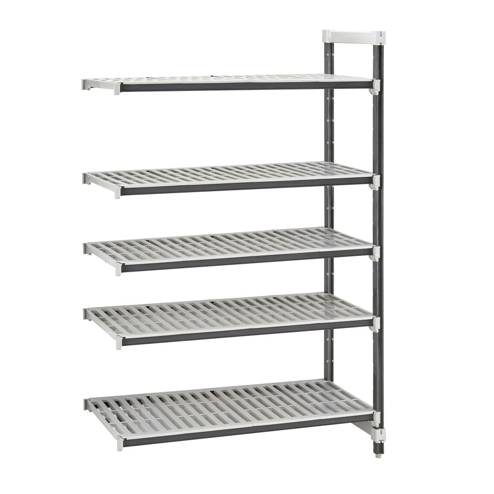 144-EXA212464V5480 24" NSF 5-Tier Heavy-Duty Plastic Shelving Unit - Camshelving® Elements X...