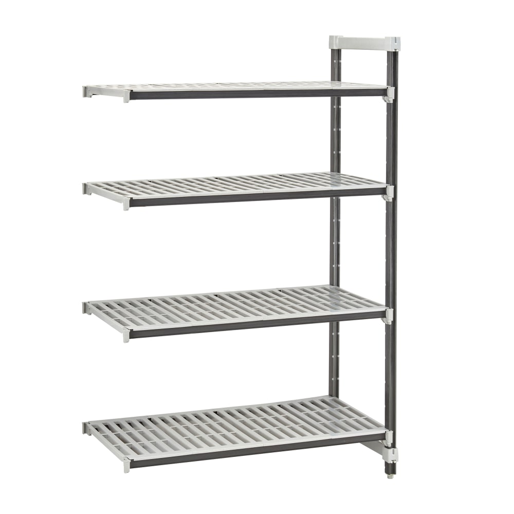 144-EXA182484V4480 24" NSF 4-Tier Heavy-Duty Plastic Shelving Unit - Camshelving® Elements X...
