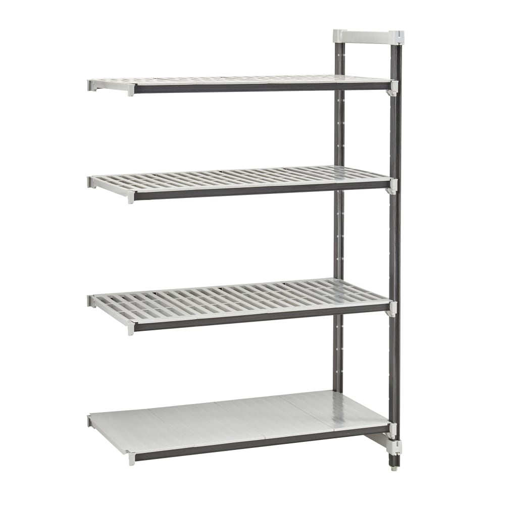 144-EXA183064VS4480 30" NSF 4-Tier Heavy-Duty Plastic Shelving Unit - Camshelving® Elements...