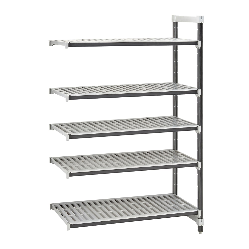 144-EXA183664V5480 36" NSF 5-Tier Heavy-Duty Plastic Shelving Unit - Camshelving® Elements X...