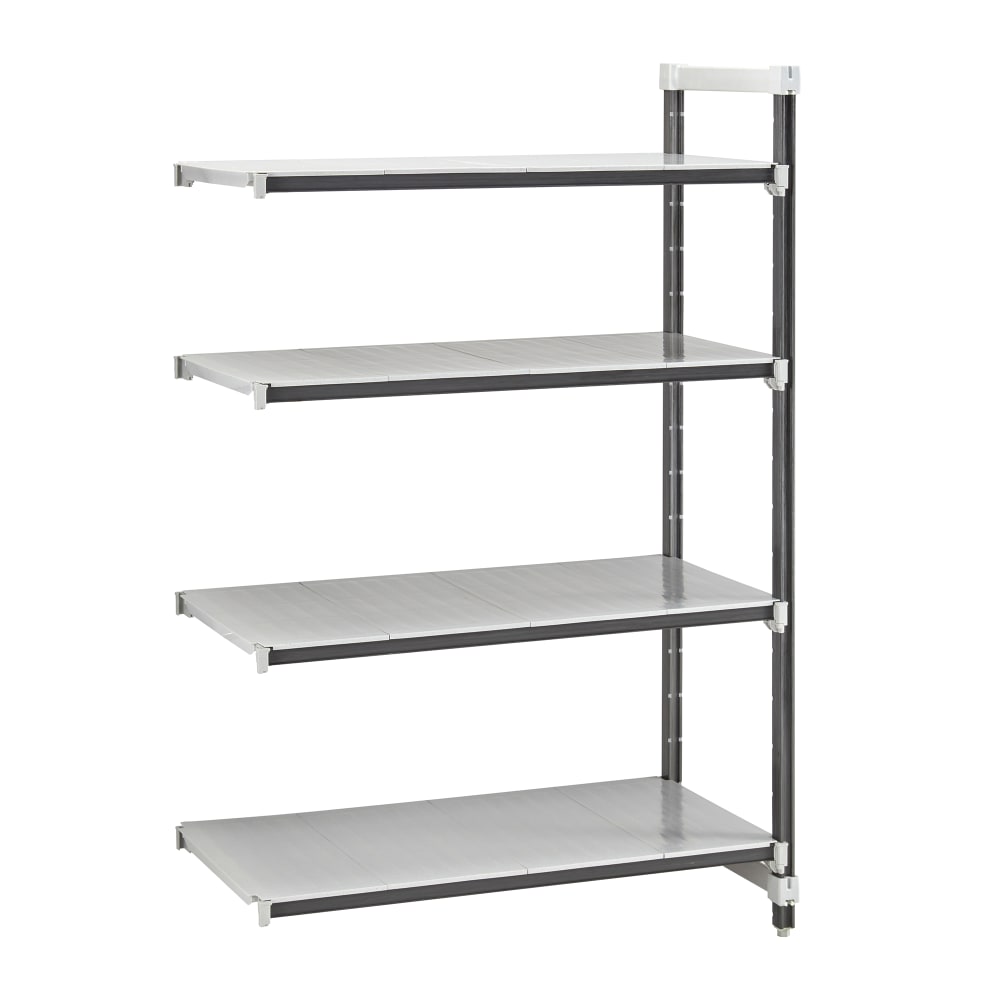 144-EXA184284S4480 42" NSF 4-Tier Heavy-Duty Plastic Shelving Unit - Camshelving® Elements X...